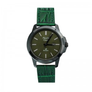 Alexandre Christie AC 1017 Black Green Leather Lady LDLIPGNBA